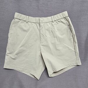 Bearbottom Mens Tech Shorts Khaki Tan 5.5 Inch Inseam Size Medium Stretch Hiking